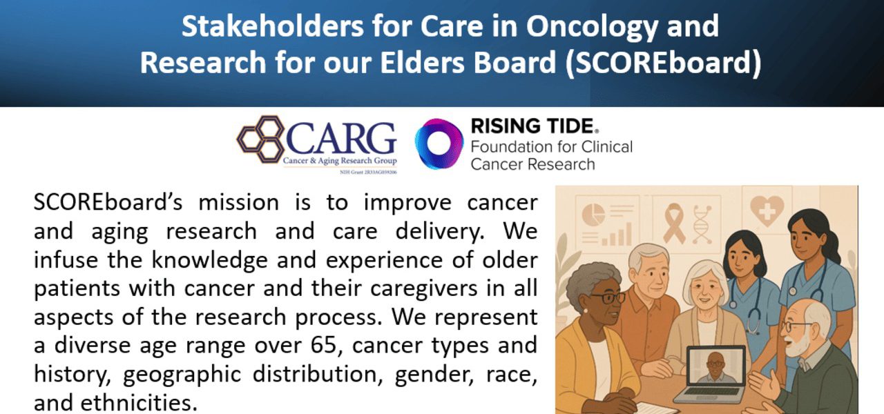 Join SCOREboard: Elevating the Voice of Older Adults in Cancer Research