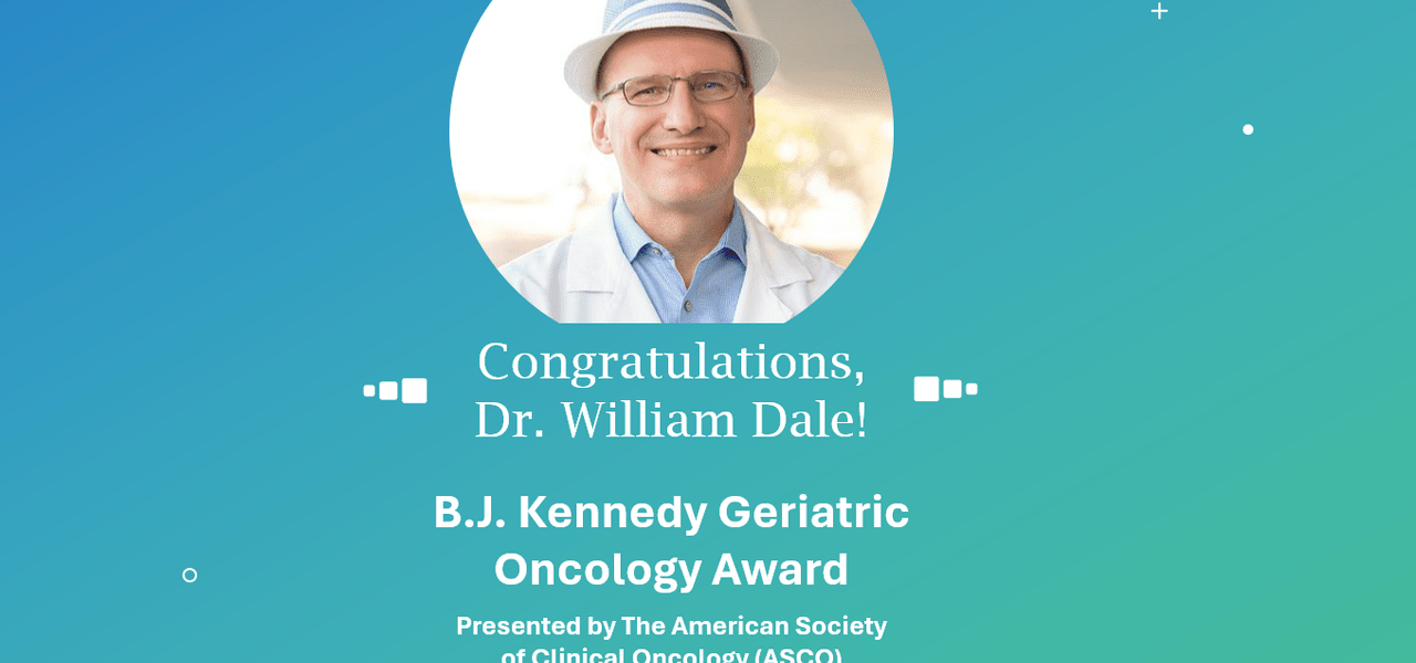 Celebrating Dr. William Dale’s Remarkable Achievement in the field of Geriatric Oncology